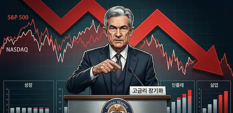 파월 의장 연설과 고금리 장기화 폭락장